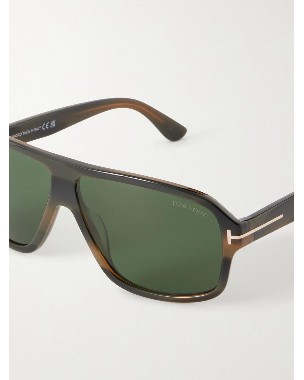 Tom Ford Green William 02 Aviator-style Acetate Sunglasses for men