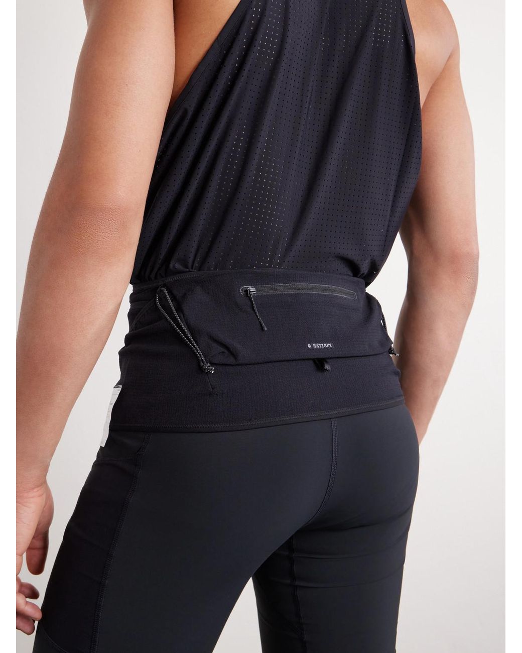 Satisfy Black Justice Dyneema Running Belt for men