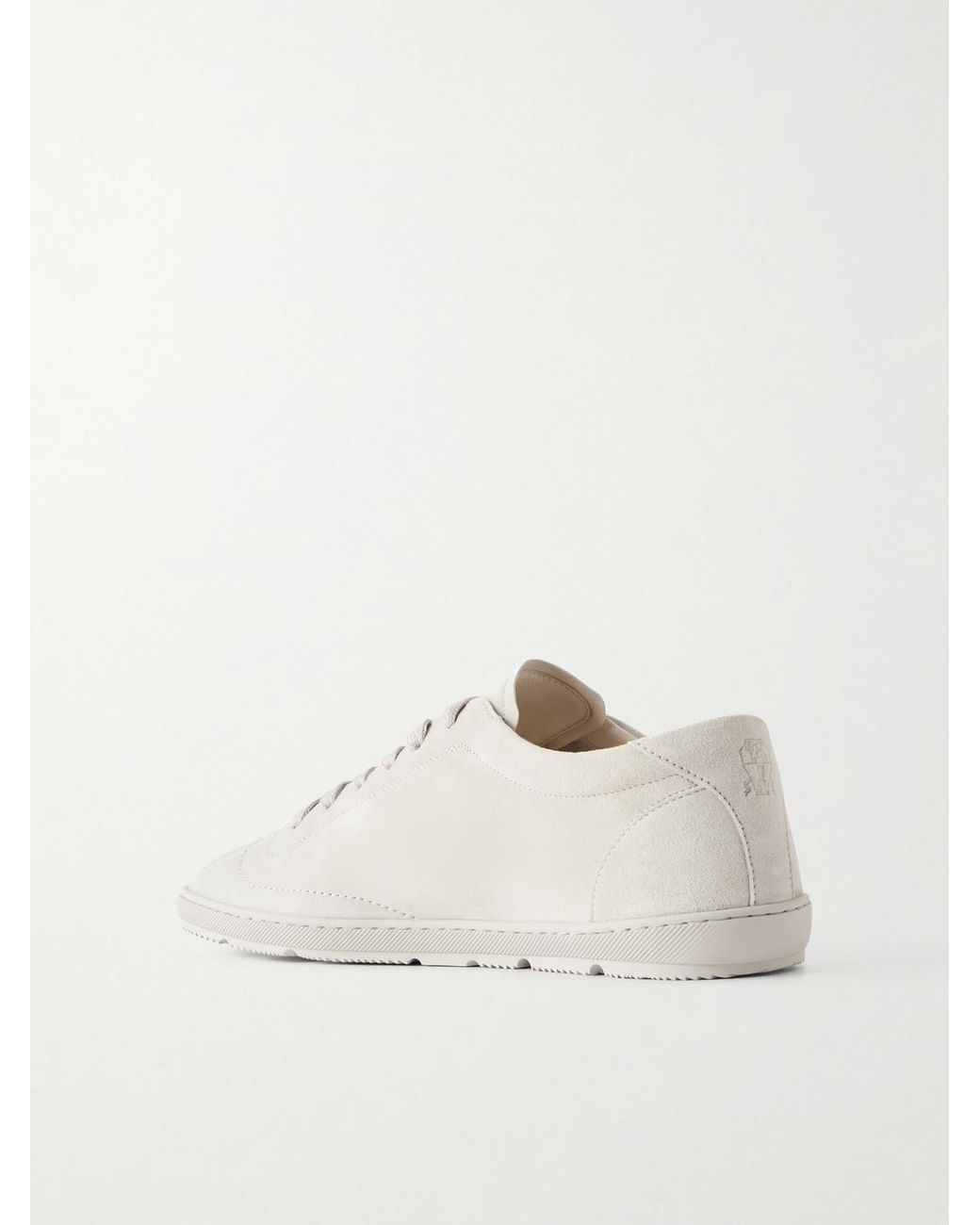 Brunello Cucinelli Natural Suede Sneakers for men
