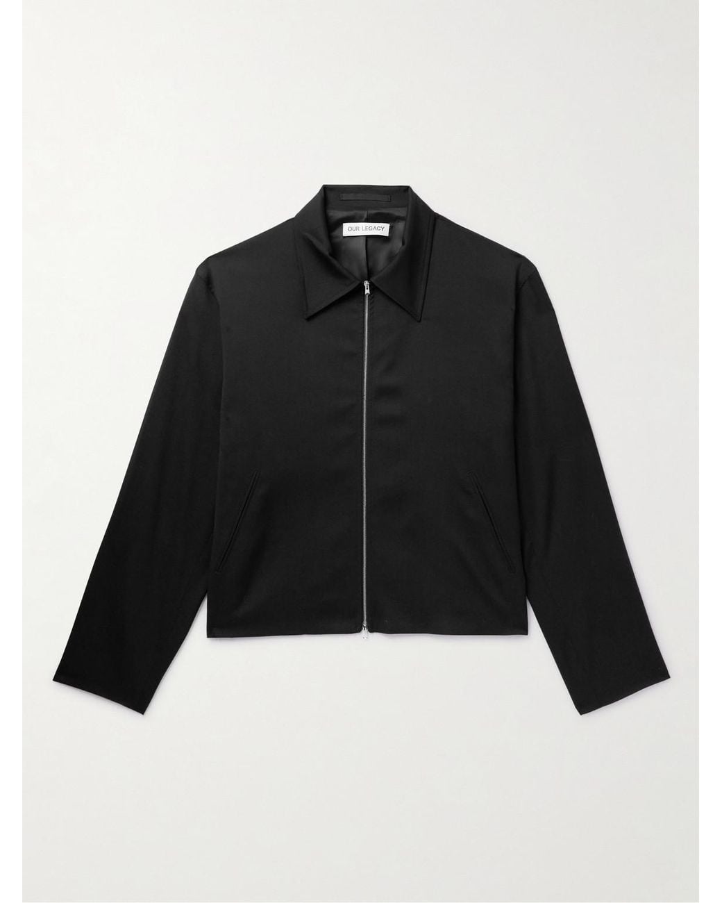 Our Legacy Black Wool-Twill Blouson Jacket for men