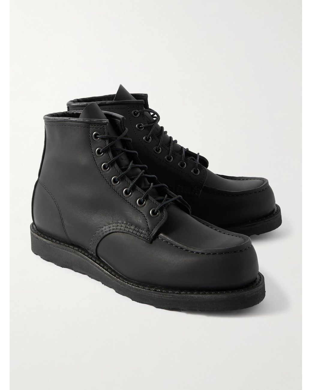 Red Wing Black 8074 Classic Moc Leather Boots for men