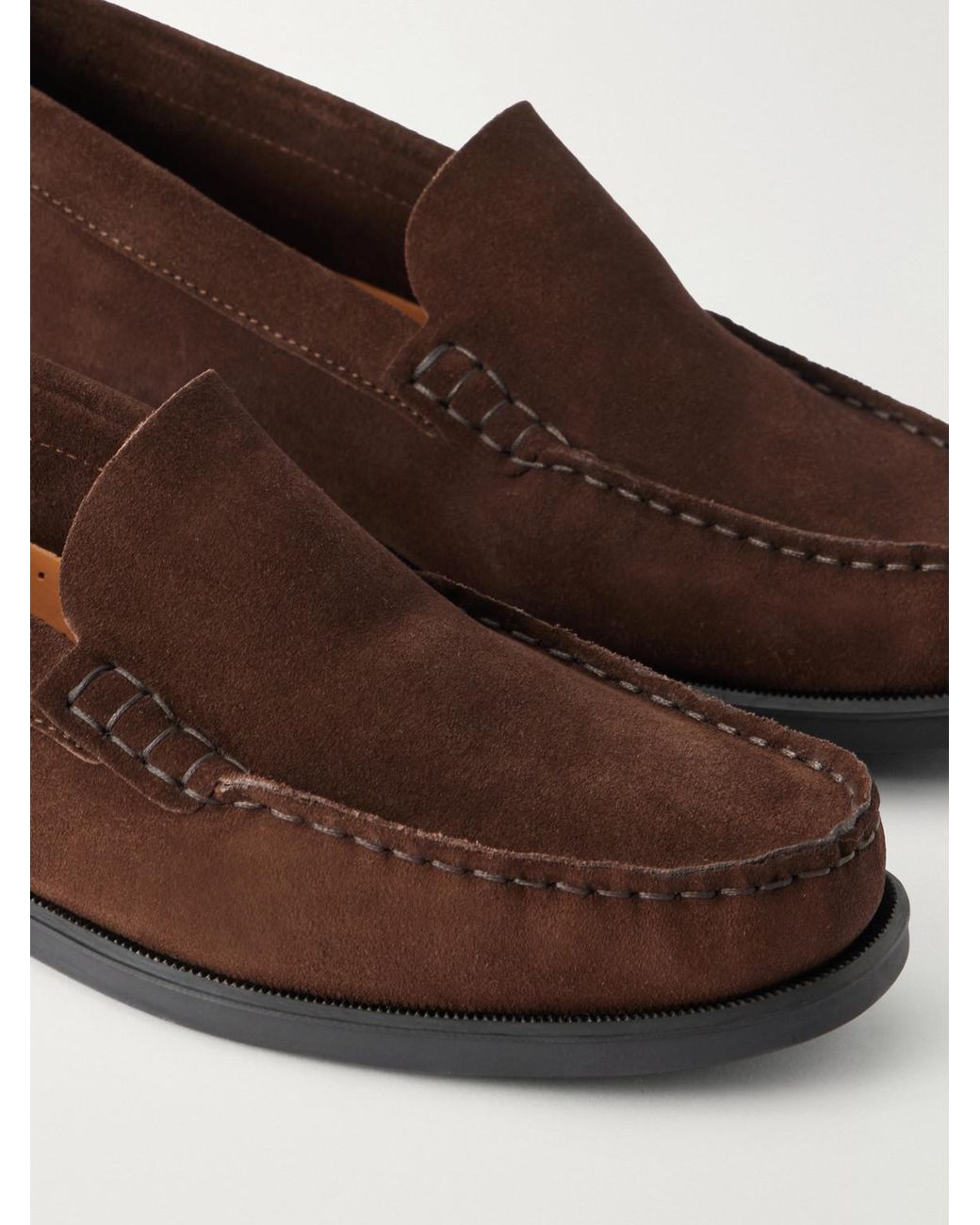 Mr P. Brown City Suede Loafers for men