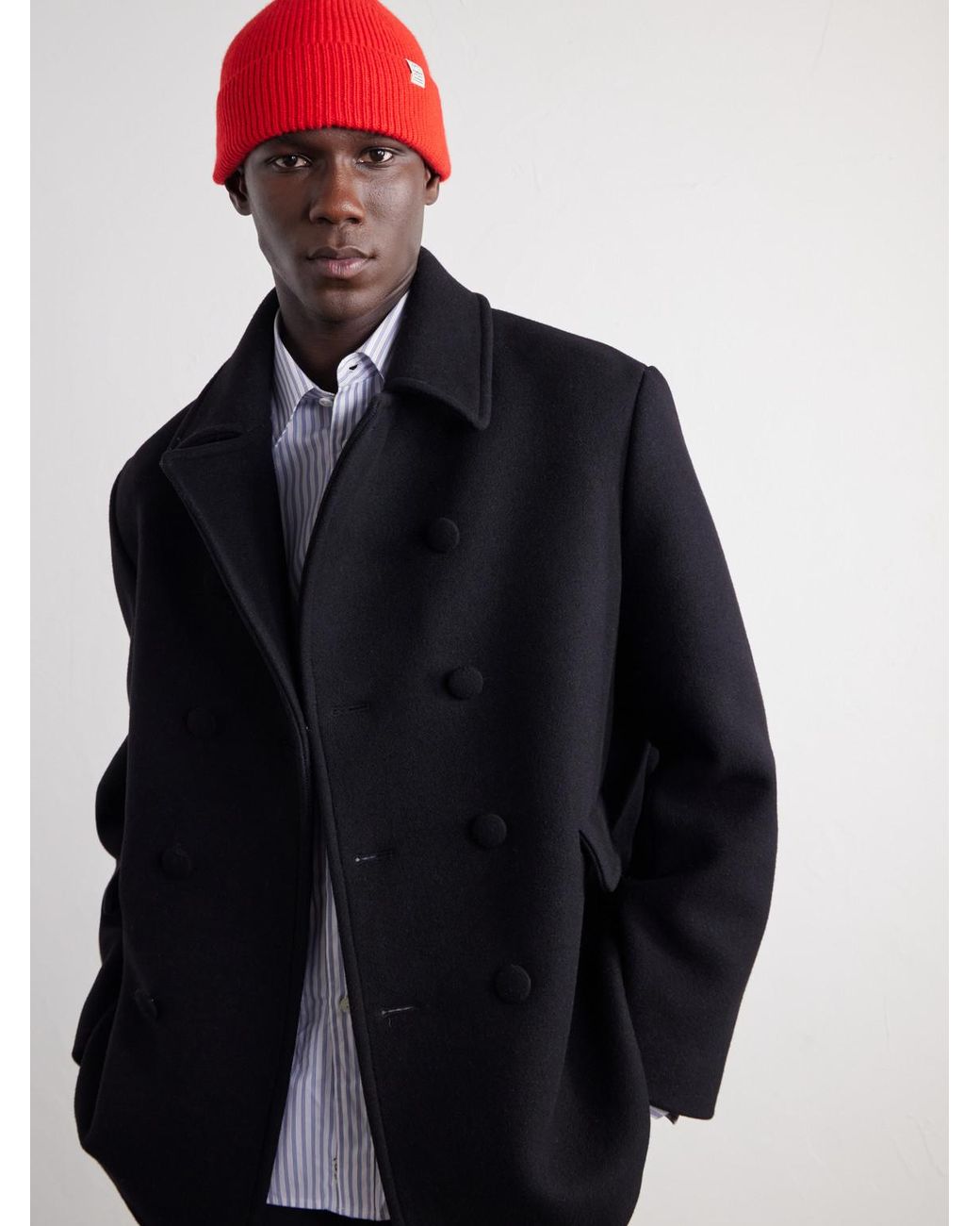 Totême Red Cashmere Beanie for men