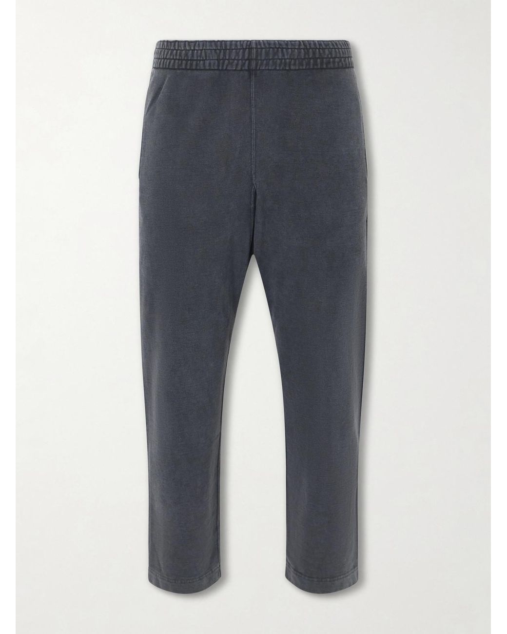 Remi Relief Blue Straight-leg Cotton-jersey Sweatpants for men