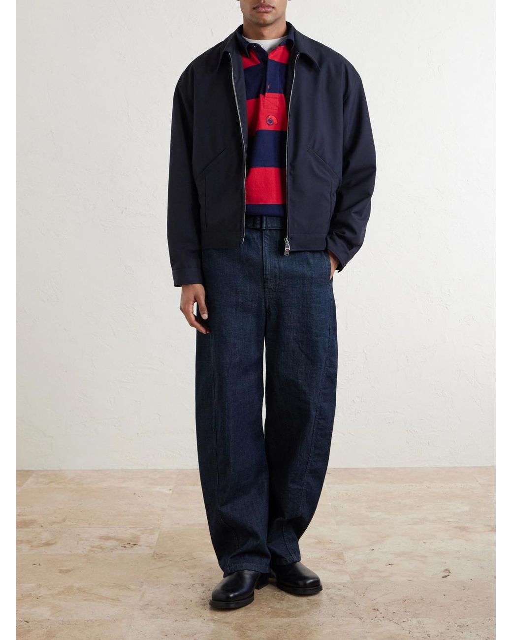 Valstar Blue Stan Wool Bomber Jacket for men