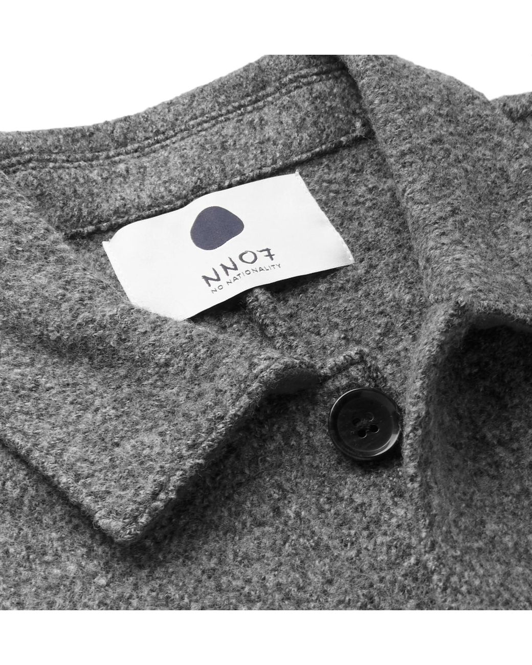 tweeling Onzin bewonderen NN07 Mélange Boiled Wool Jacket in Grey for Men | Lyst Canada