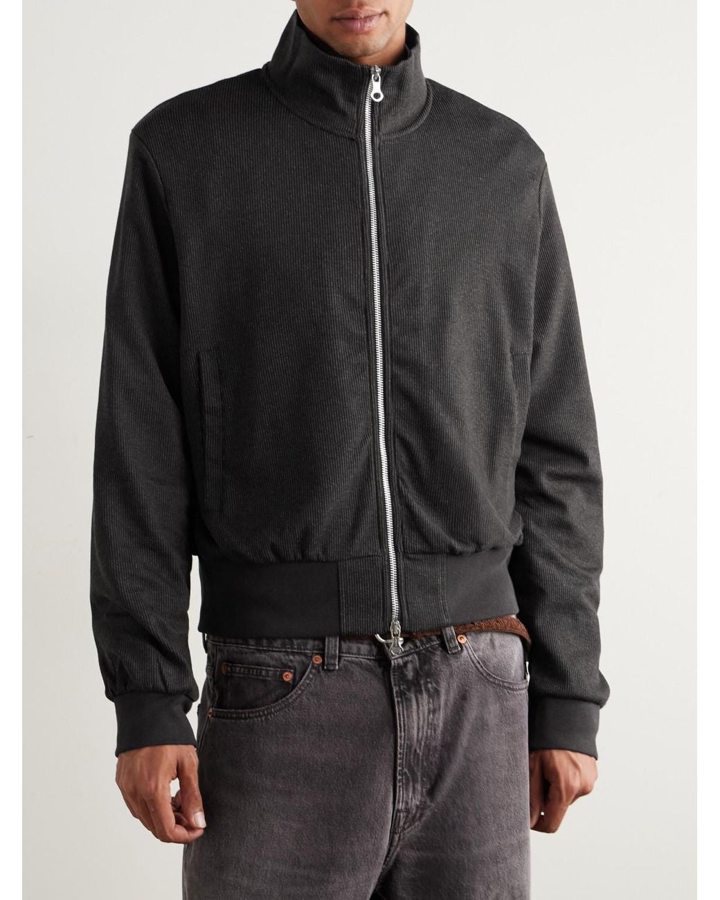 Our Legacy Black Mob Cotton-blend Track Jacket for men