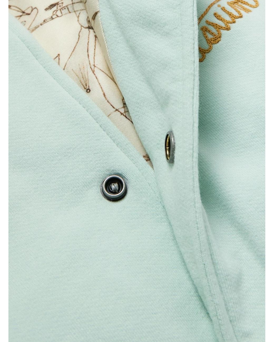 Visvim Blue Varsity Era Embroidered Padded Cotton Down Jacket for men