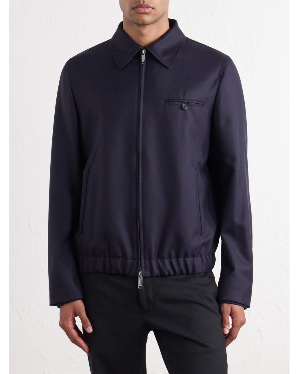 Slowear Blue Montedoro Il Primo Wool-Canvas Jacket for men