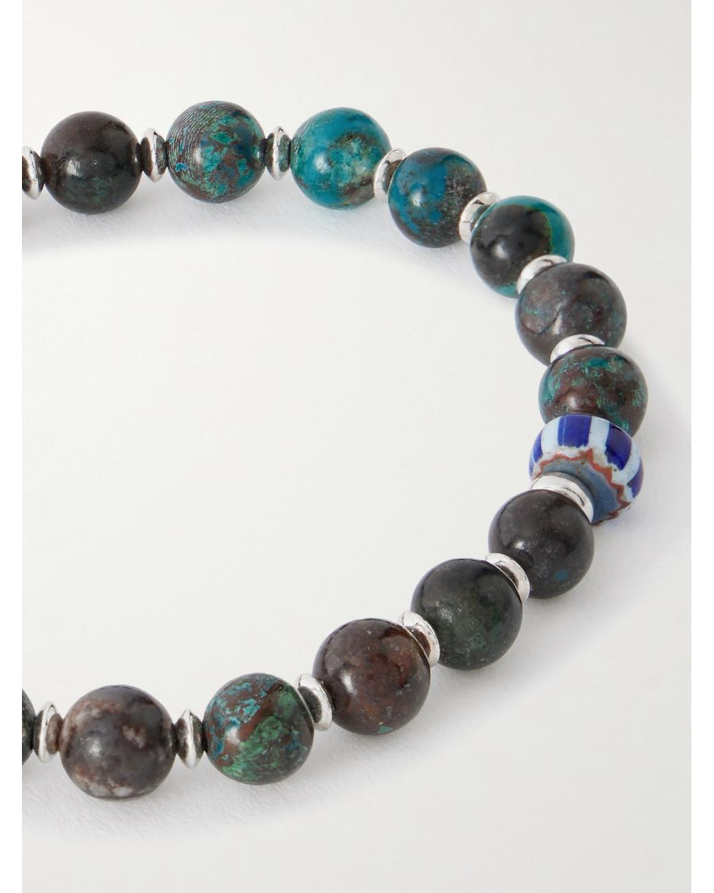 Mikia Metallic Sterling Silver for men
