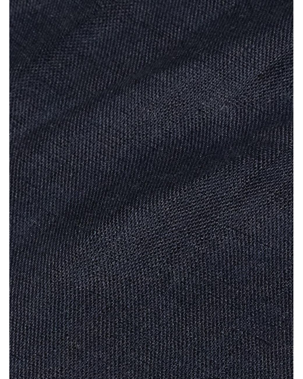 Brunello Cucinelli Blue Fringed Striped Linen Scarf for men