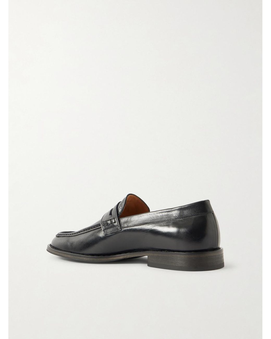 Our Legacy Black Light Leather Loafers for men