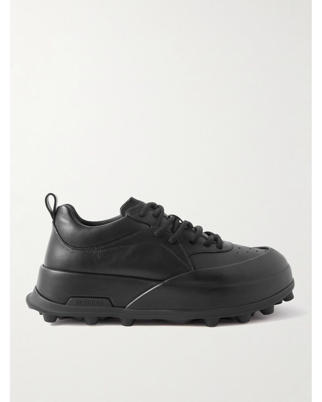 Jil sander leather sneakers cheap