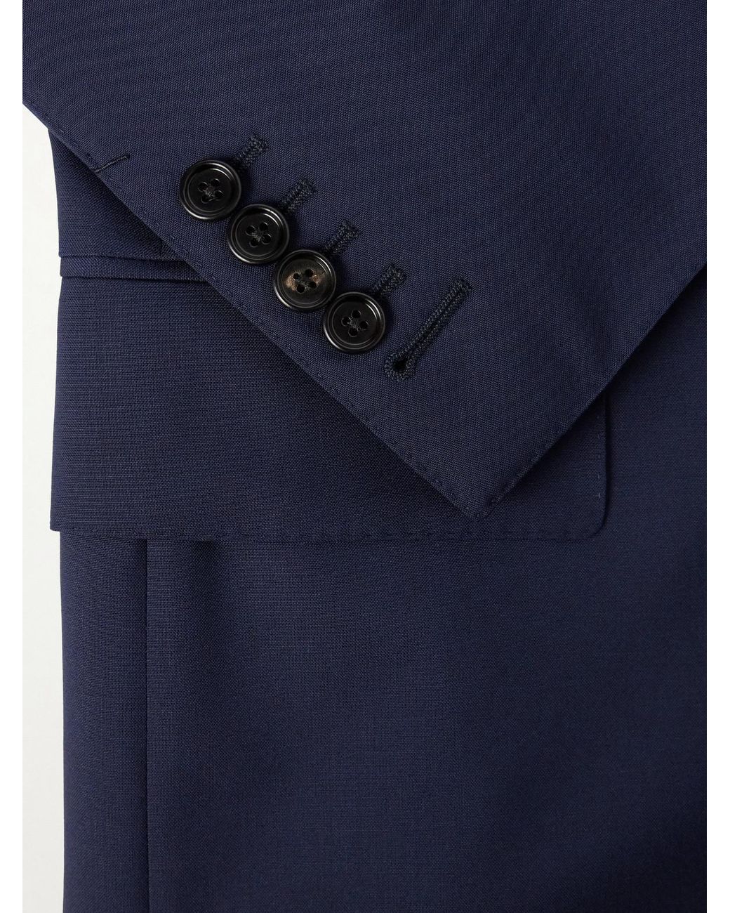 Tom Ford Blue Shelton Super 120S Wool Suit Jacket for men