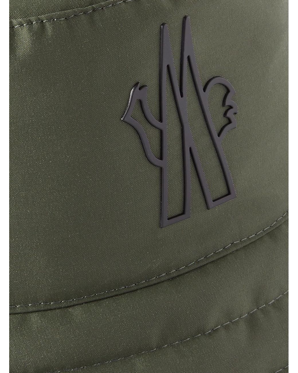 Moncler Green Logo-Embellished Gore-Tex Bucket Hat for men