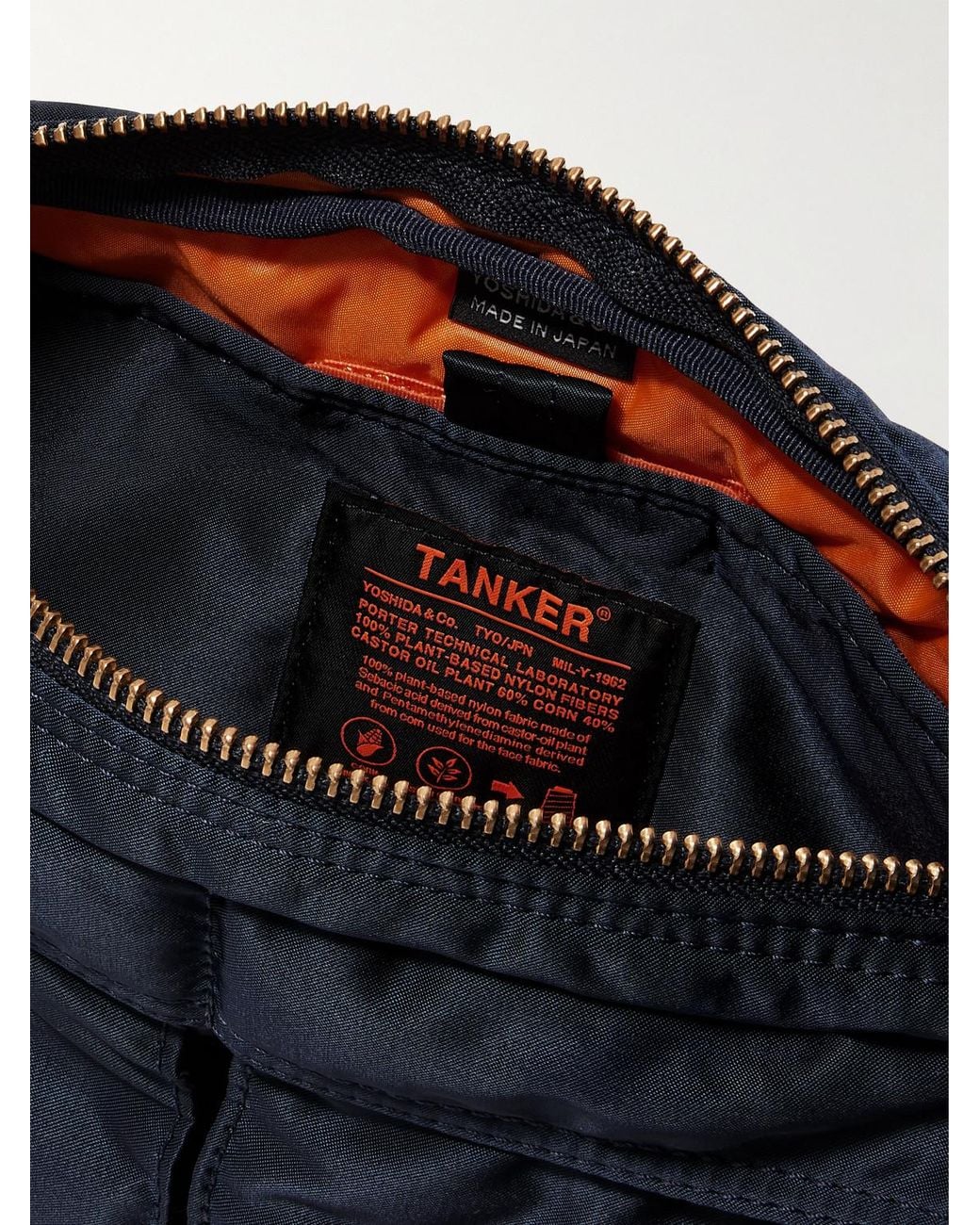 Porter-Yoshida and Co Blue Tanker Sling Nylon-Twill Messenger Bag for men
