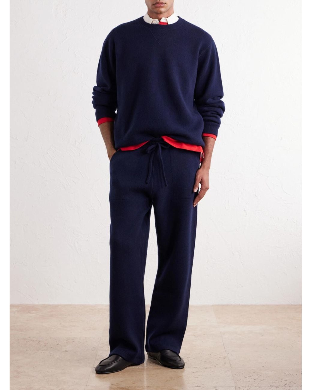Aimé Leon Dore Blue Cashmere-Blend Sweater for men