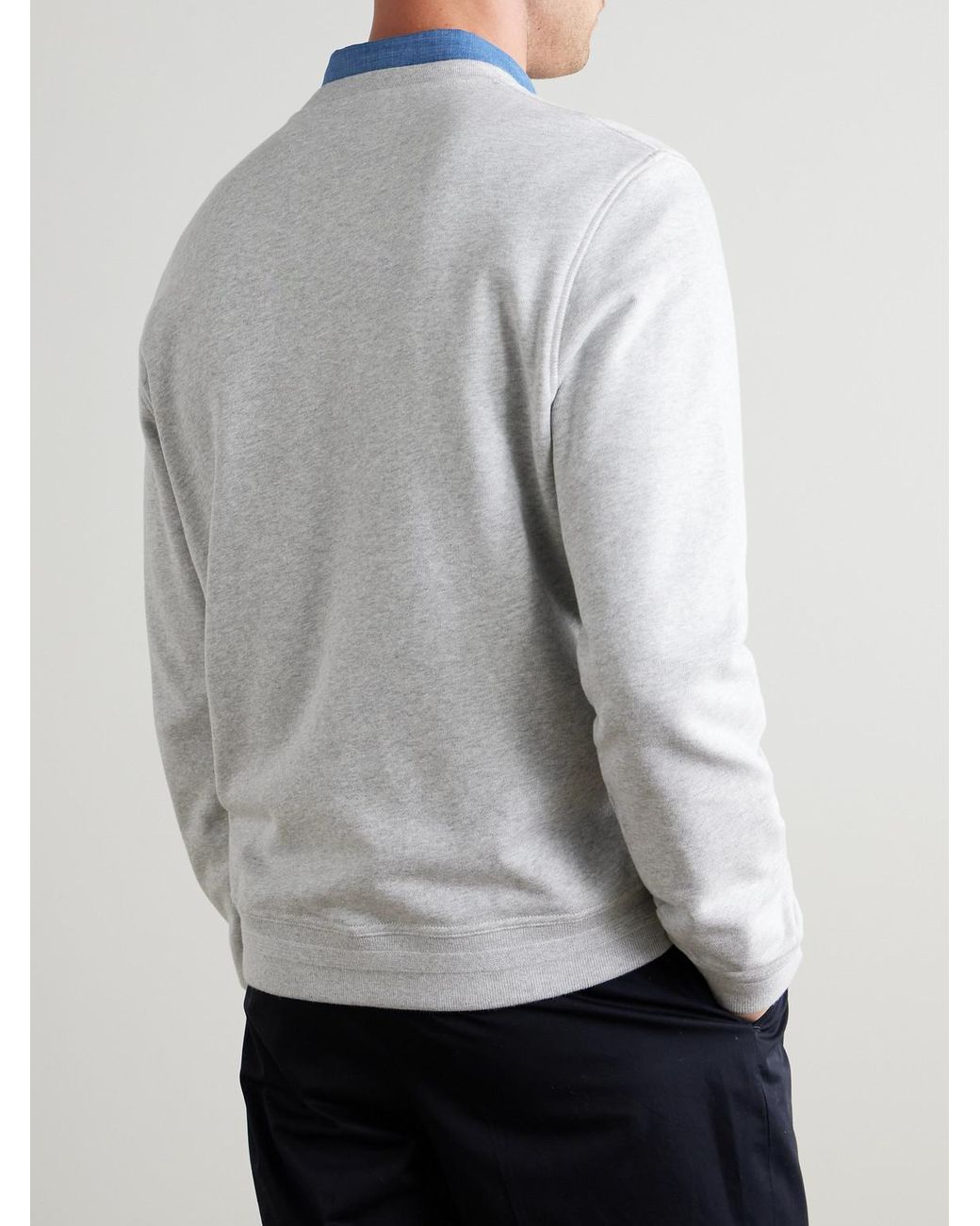 Mr P. White Cotton-jersey Sweatshirt for men
