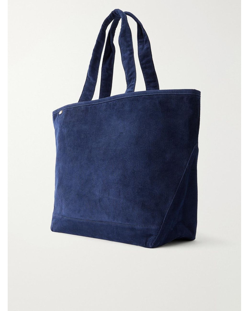 Aimé Leon Dore Blue Logo-Embroidered Cotton-Corduroy Tote for men