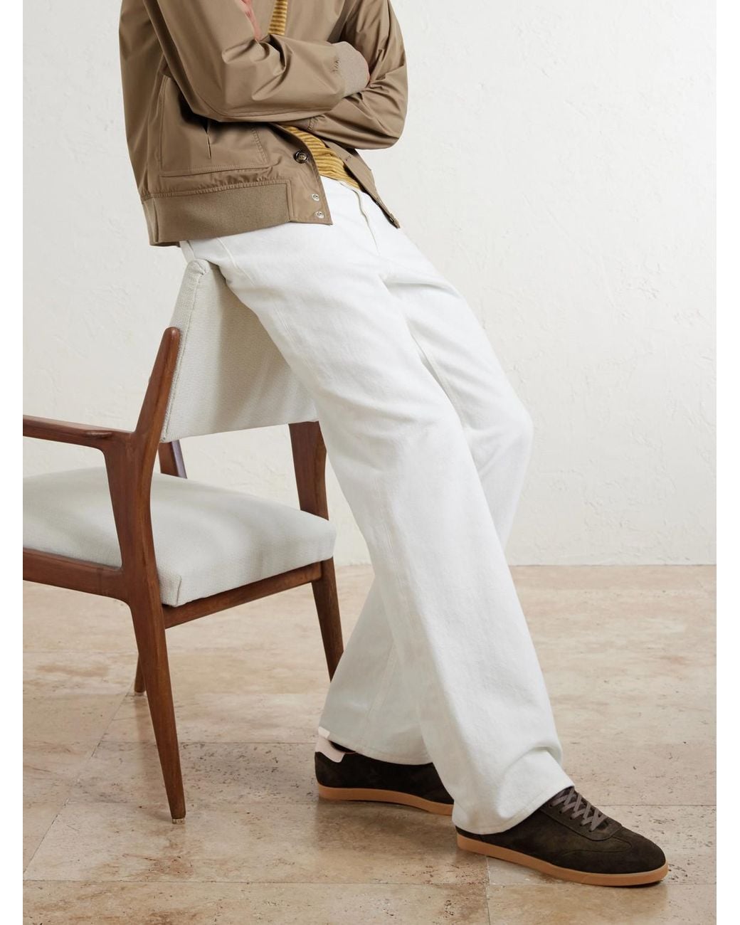 Mr P. Brown Suede Sneakers for men