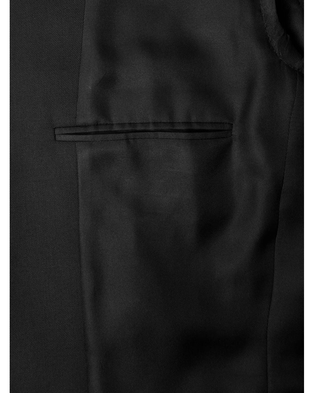 Saint Laurent Black Wool-gabardine Blazer for men