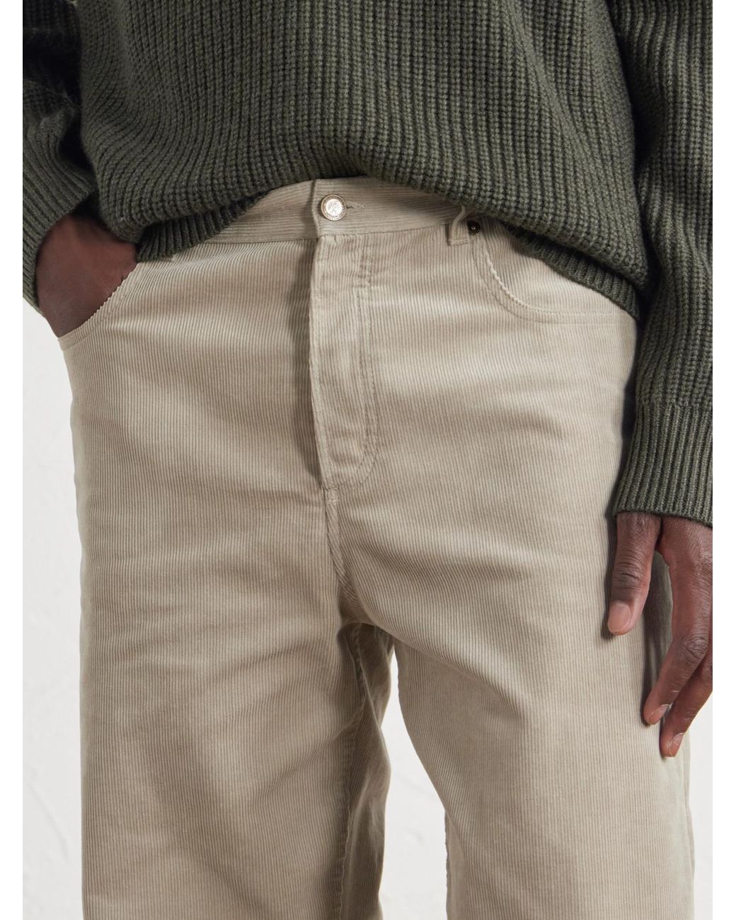 A.P.C. Natural Fairfax Straight-Leg Corduroy Jeans for men