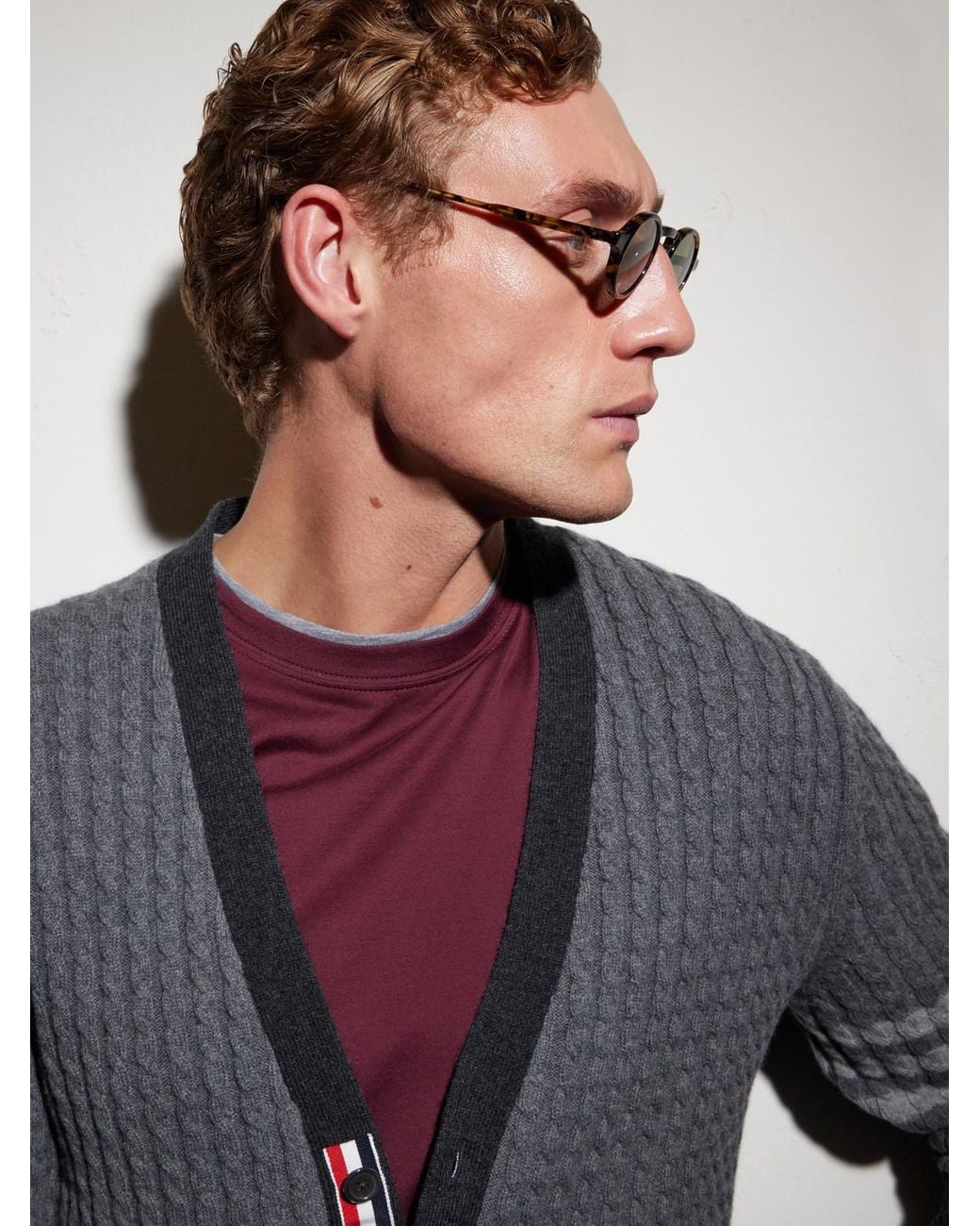 Thom Browne Multicolor Round-Frame Acetate Sunglasses for men