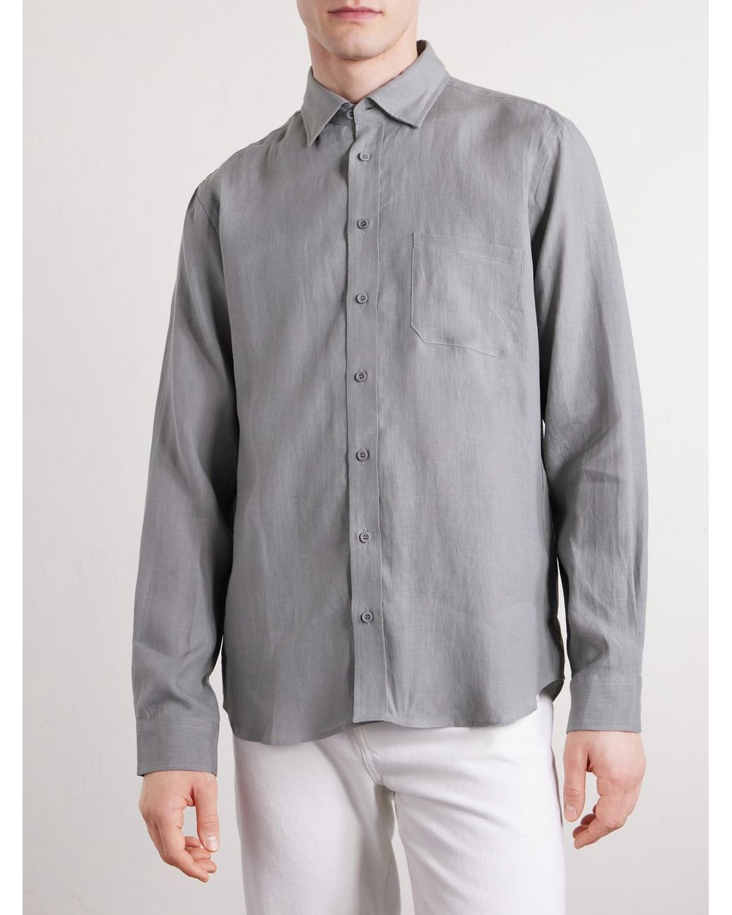 Sease Gray Hemp Shirt for men