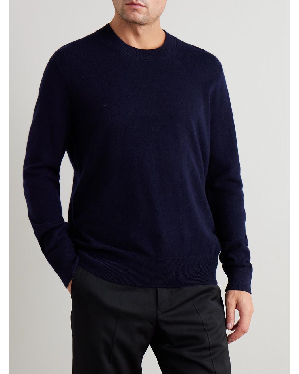 Mr P. Blue Curtis Cashmere Sweater for men