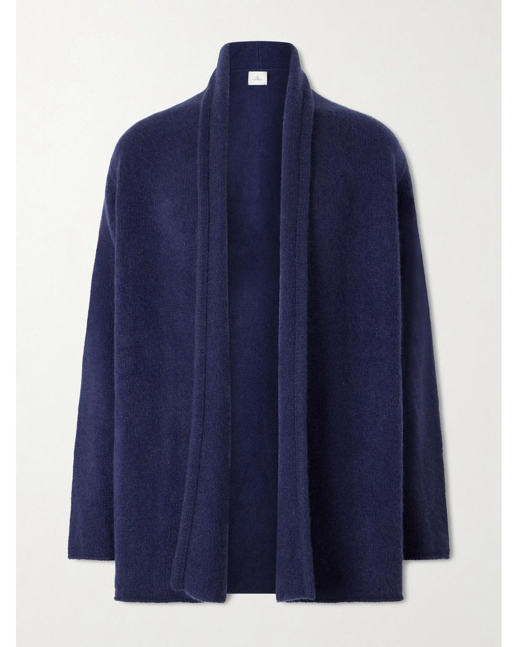 The Elder Statesman Blue Italy Smoking Shawl-Collar Cashmere Cardigan for men