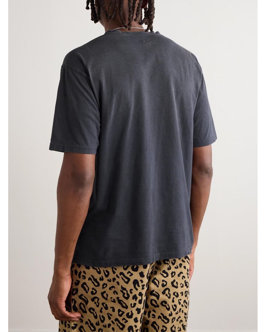Kapital Blue Life Kapriccio Printed Cotton-Jersey T-Shirt for men