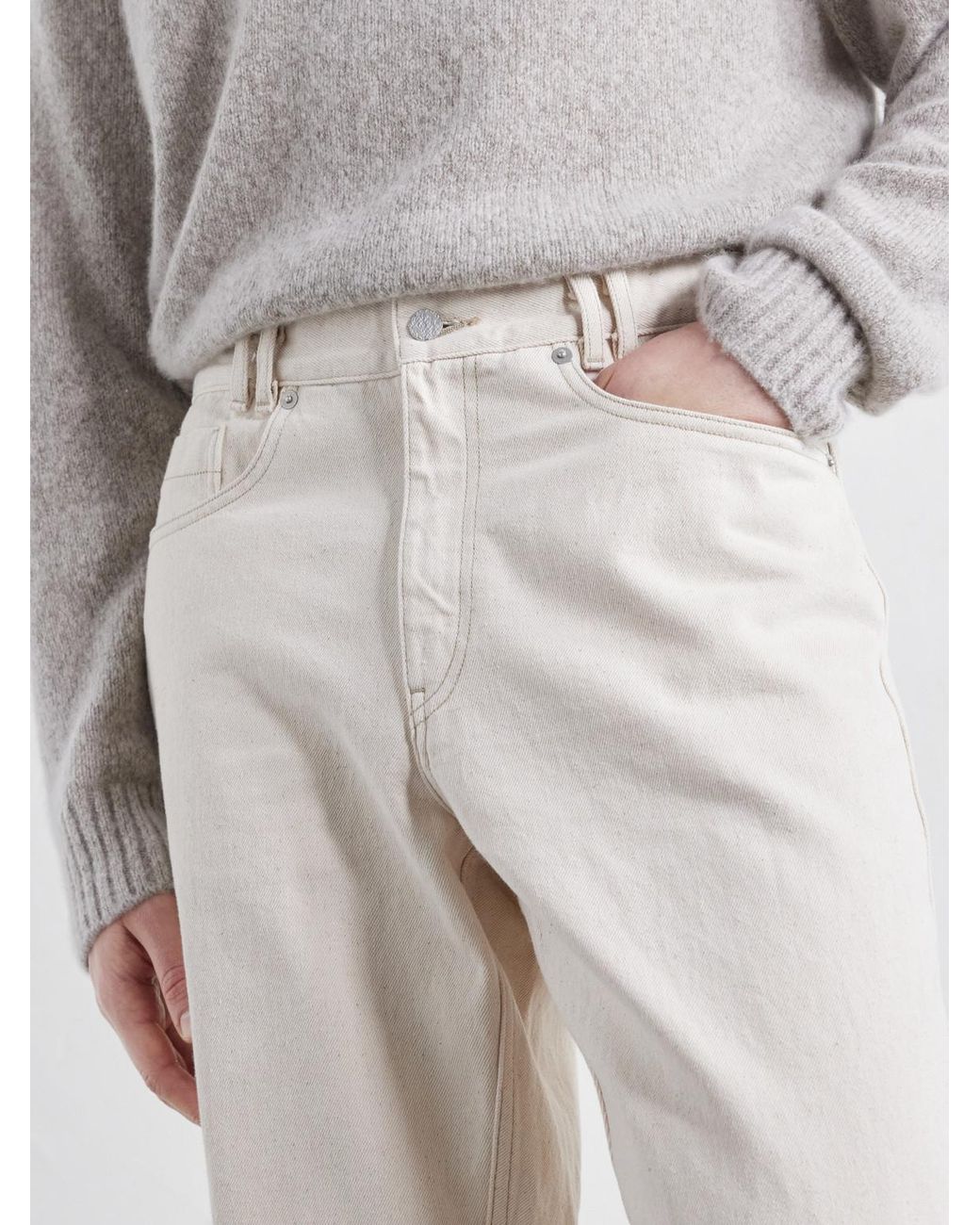 STÒFFA Natural Straight-Leg Jeans for men