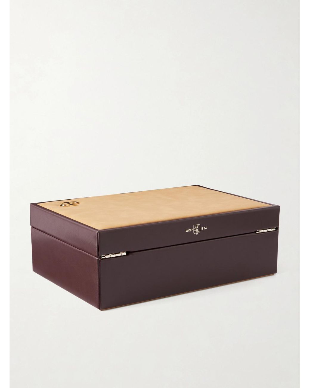Wolf Brown Philipp Watch And Jewelry Box for men