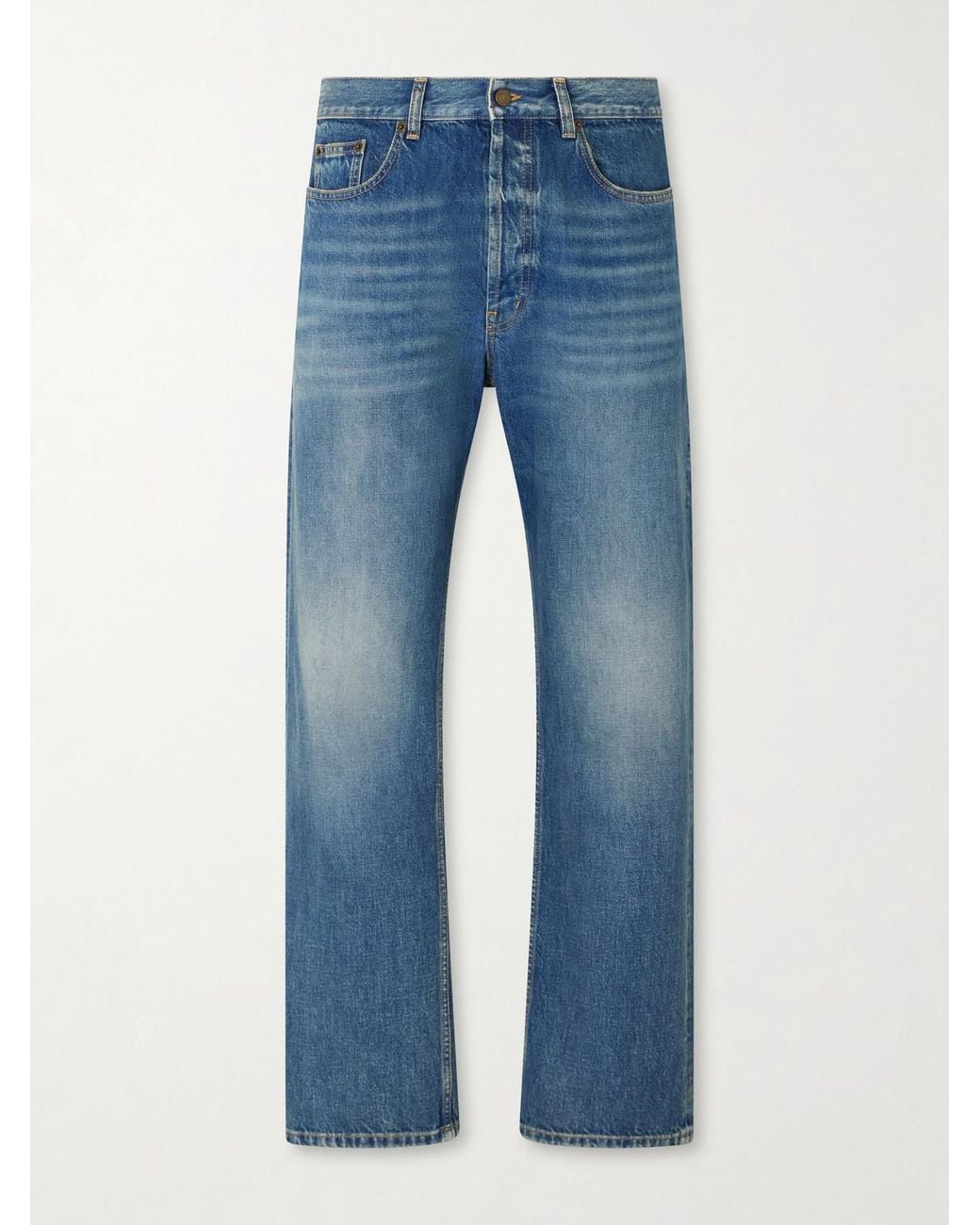 Saint Laurent Blue Straight-leg Jeans for men
