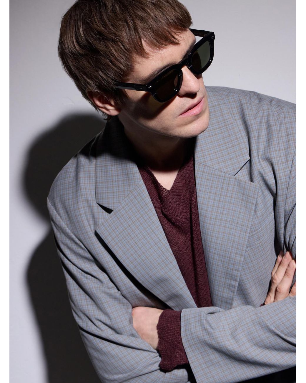 Ahlem Black Champ De Mars Square-Frame Acetate Sunglasses for men