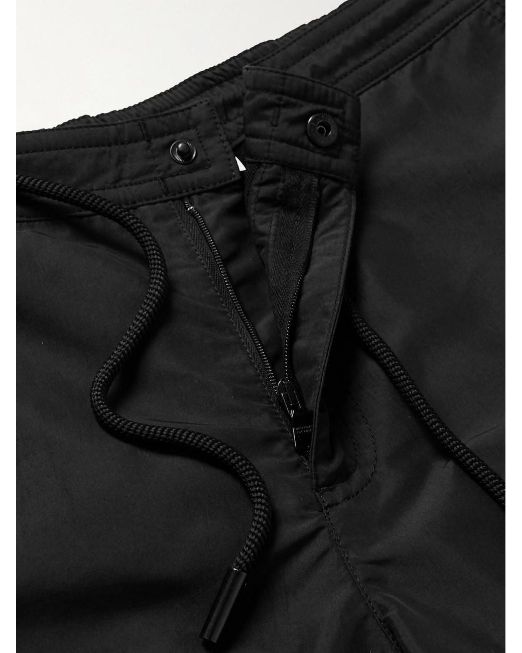 Orlebar Brown Black Bulldog Straight-Leg Mid-Length Recycled Swim Shorts for men