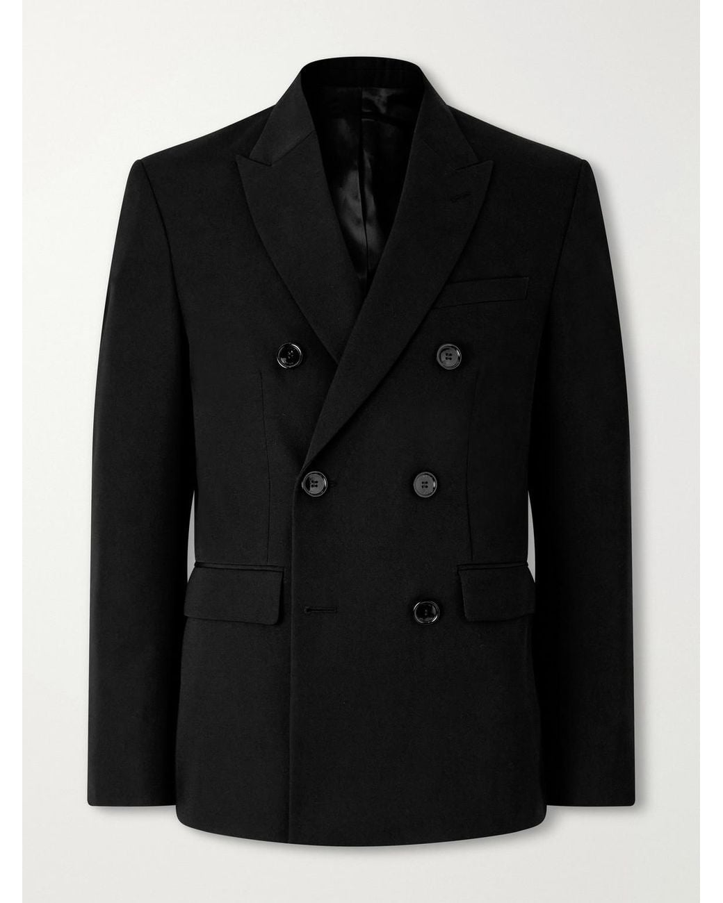 Totême Black Wool Suit Jacket for men
