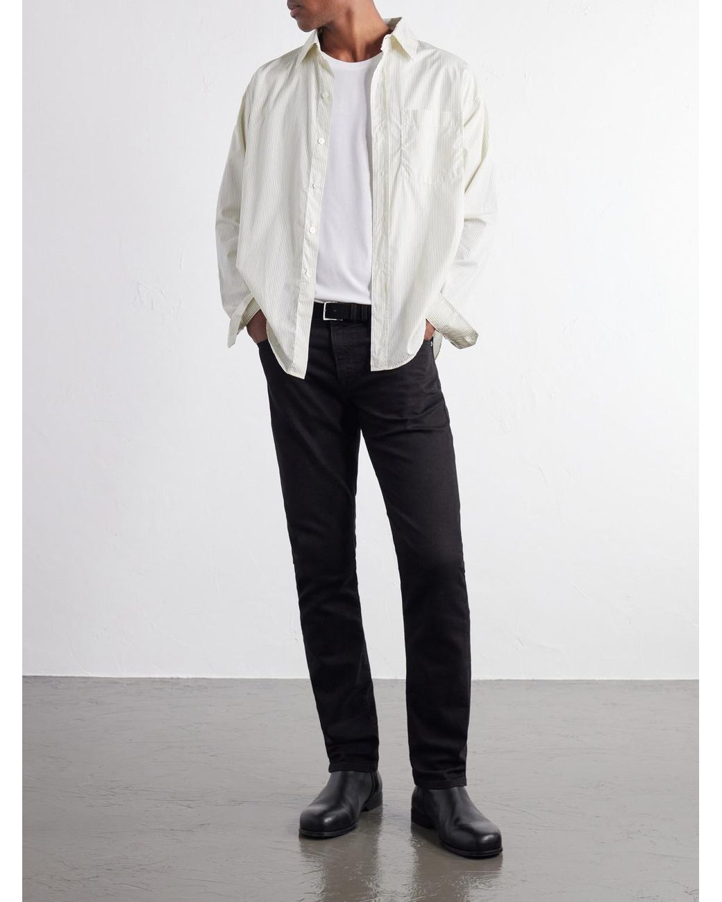 FRAME Black L'Homme Slim-Fit Jeans for men