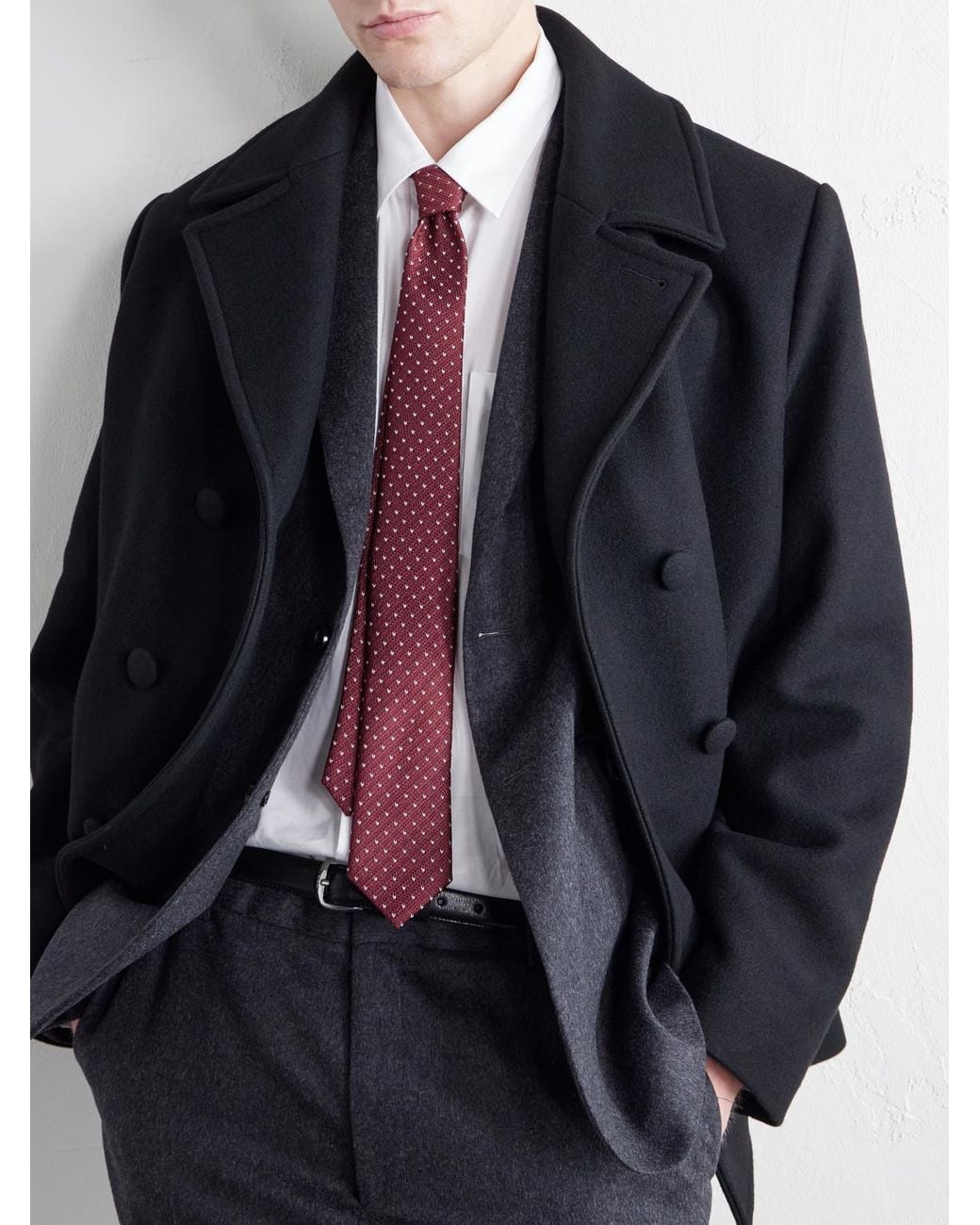 Totême Purple 8Cm Silk-Jacquard Tie for men