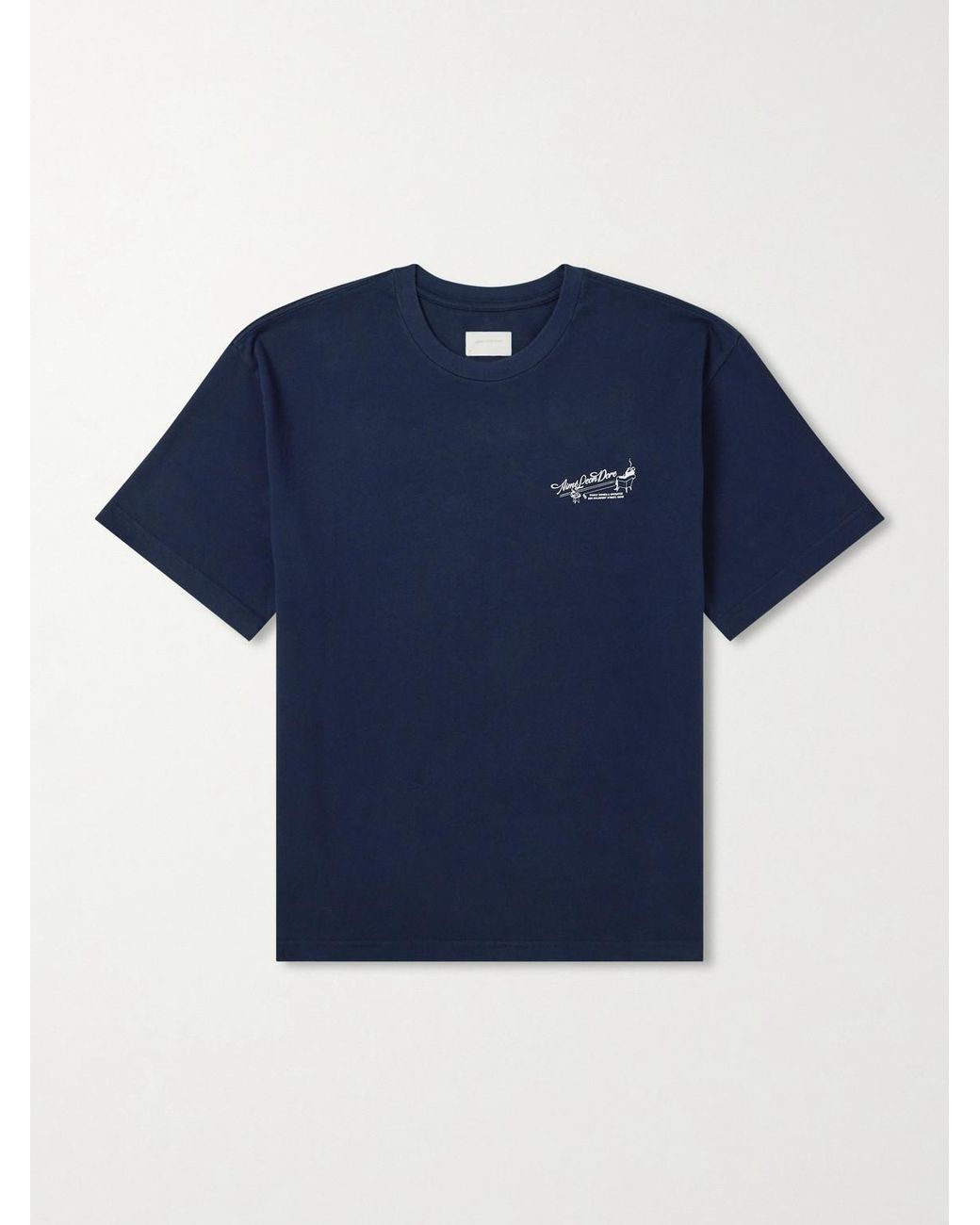 Aimé Leon Dore Blue Logo-Printed Cotton-Jersey T-Shirt for men