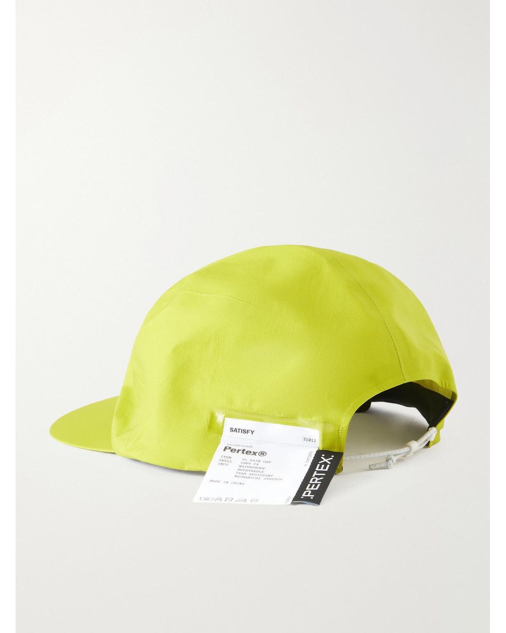Satisfy Yellow Logo-Print Pertex Shield Air Ripstop Running Cap for men