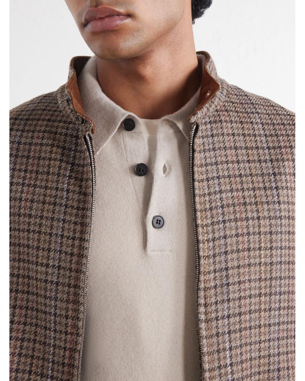 Sunspel Natural Cashmere Polo-Shirt for men