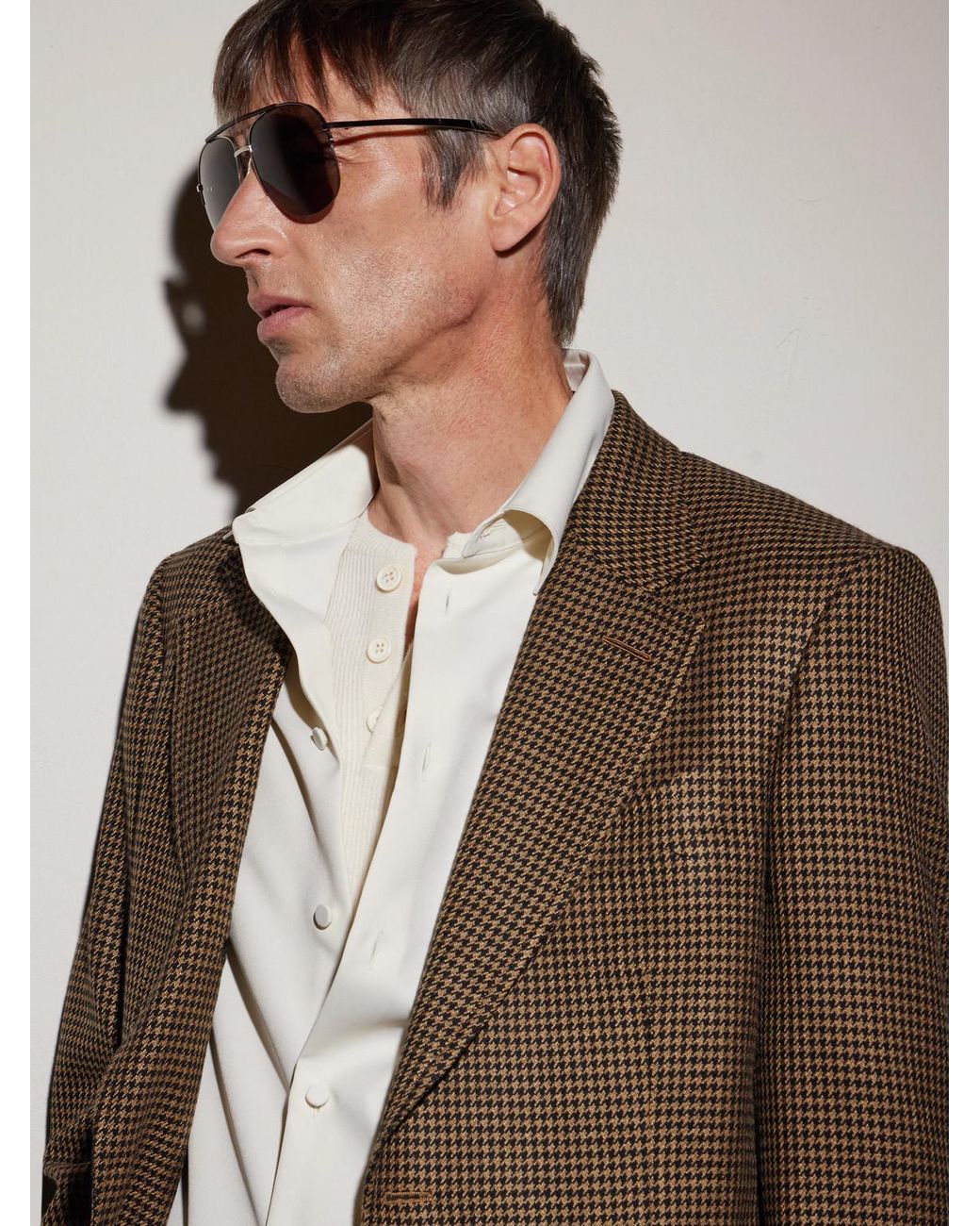 Gucci Metallic Aviator-Style-Tone Sunglasses for men