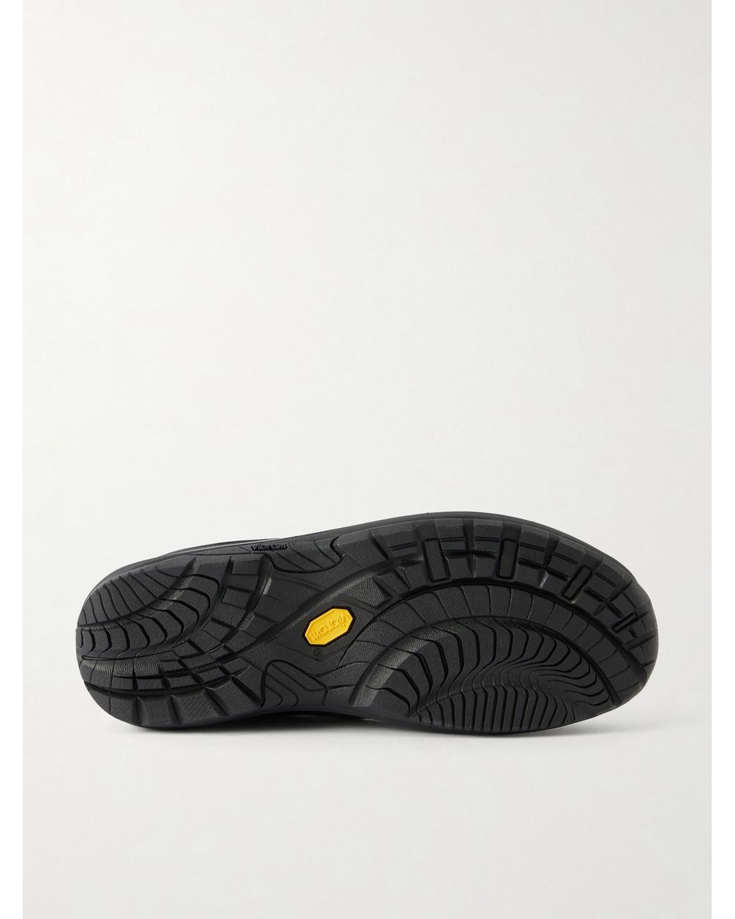 Diemme Black Licata Leather-Trimmed Calf-Hair Sneakers for men