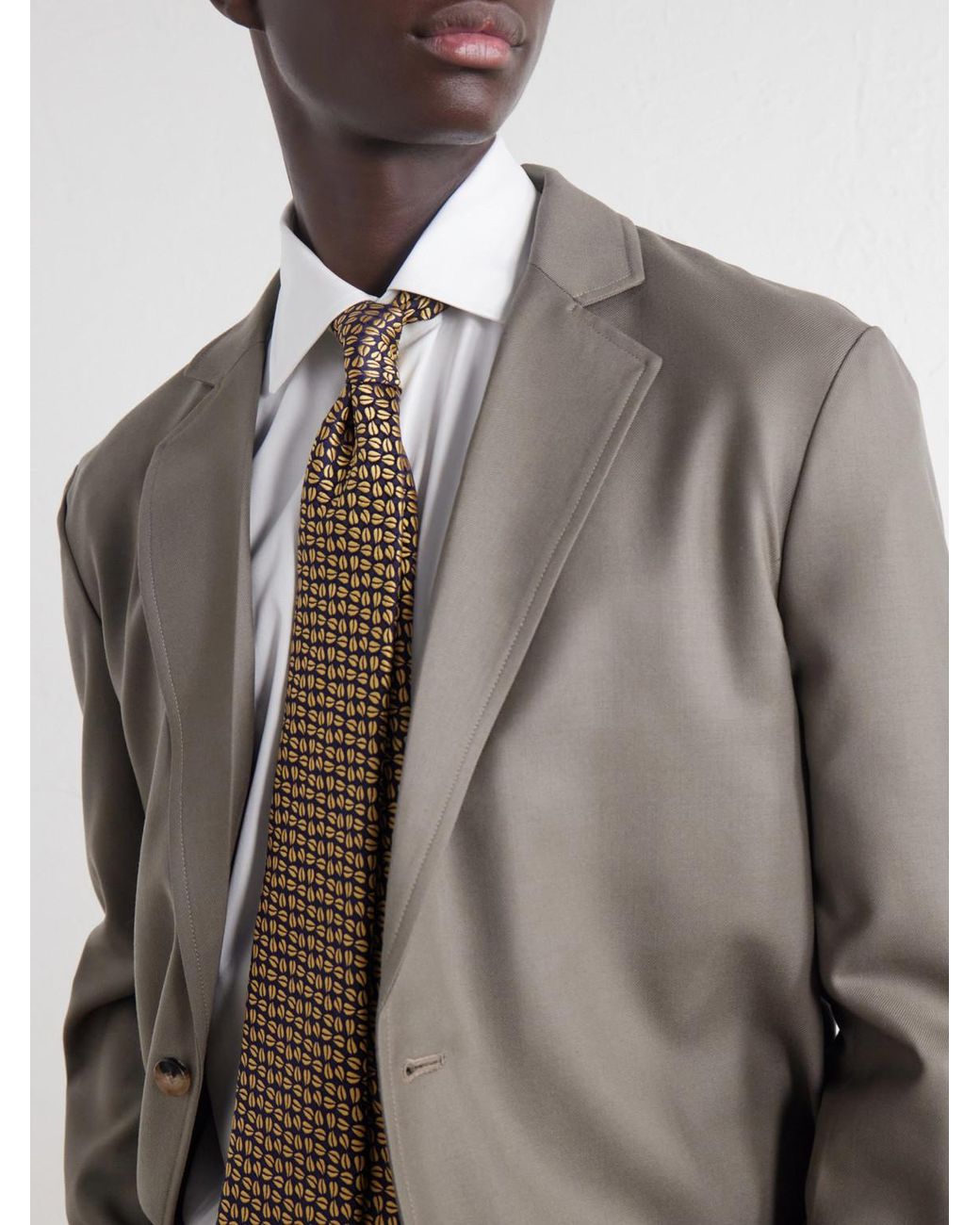 De Bonne Facture Gray Writers Virgin Wool Suit Jacket for men