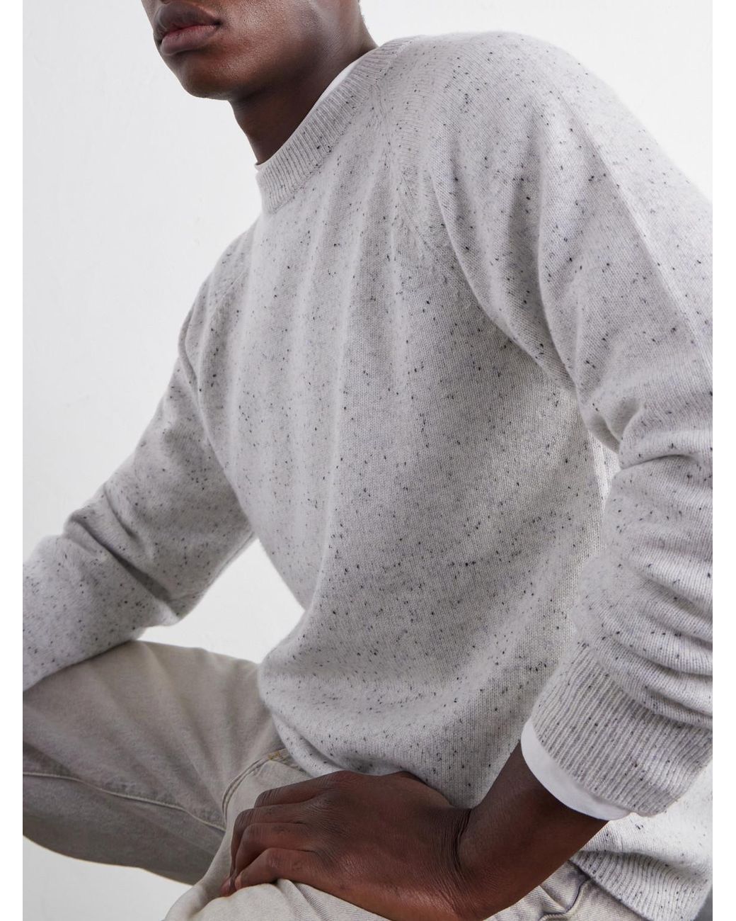 Mr P. White Donagal Cashmere Knitted Sweater for men