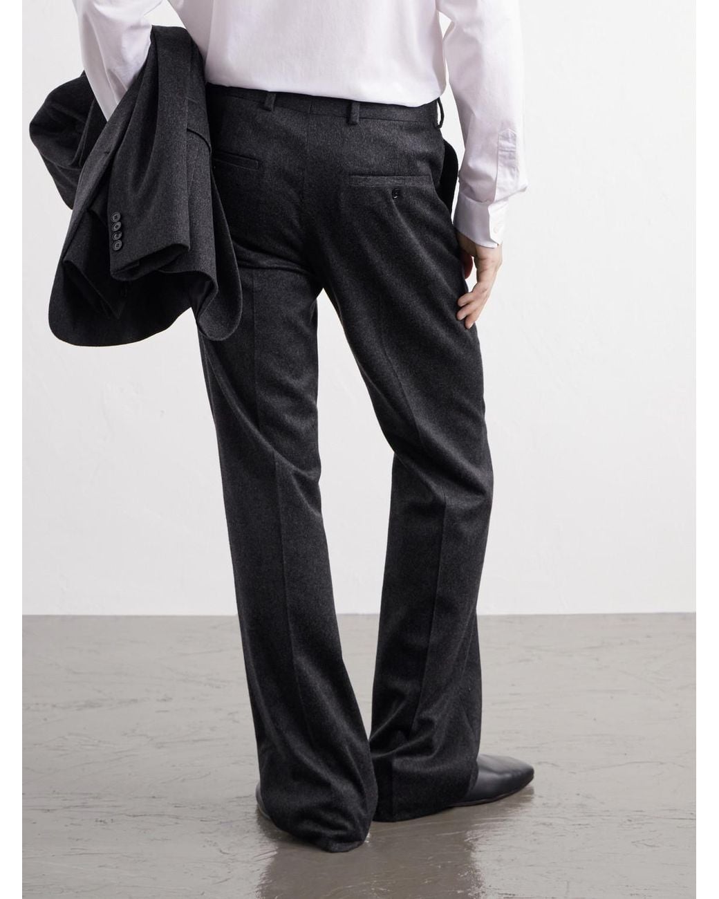 Totême Blue Straight-Leg Wool And Cashmere-Blend Suit Trousers for men