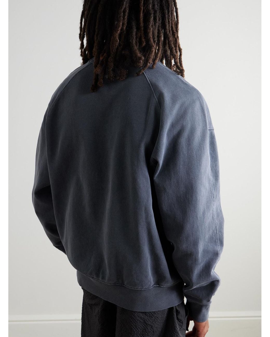 FRIZMWORKS Blue Og Pigment-dyed Cotton-jersey Sweatshirt for men