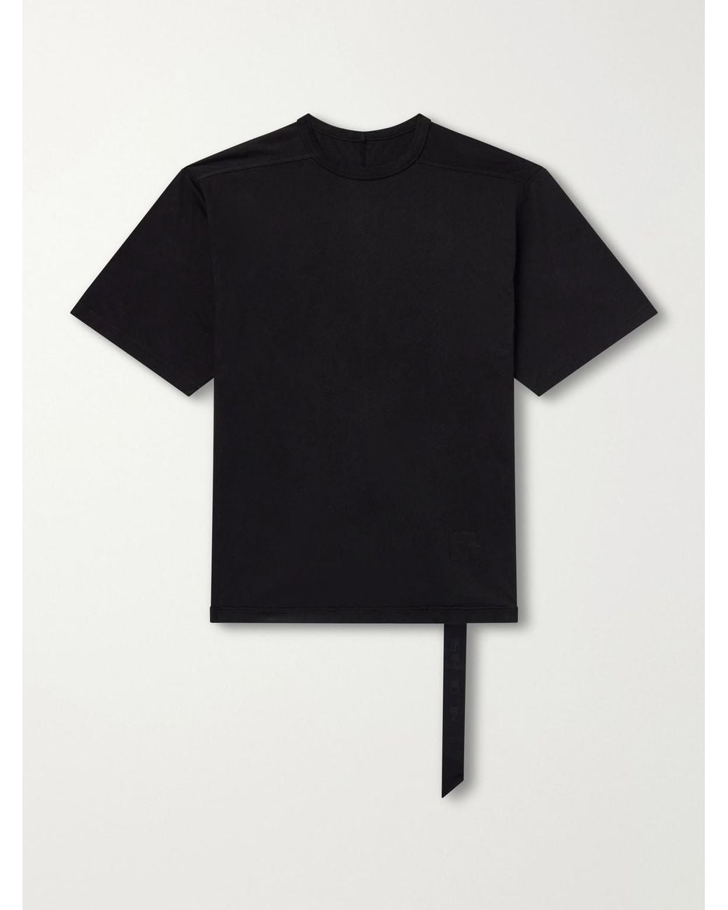 Rick Owens Black Brad Cotton-Jersey T-Shirt for men