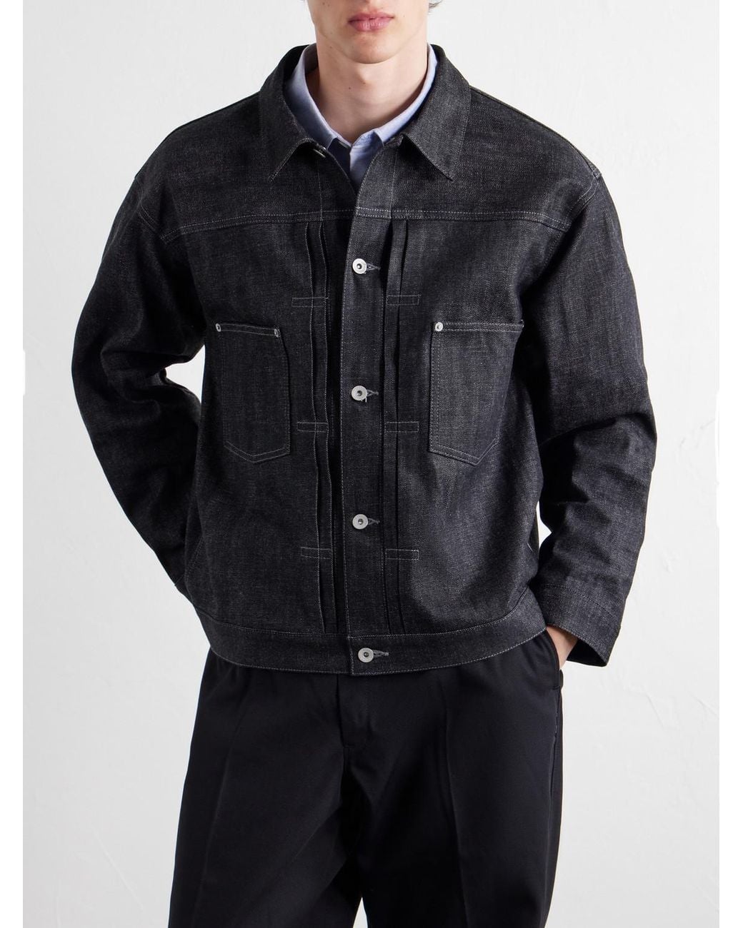 Neighborhood Black Denim Jacket for men